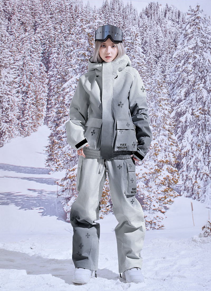 O2POSE公式/スキーウェア 3L-WEAR 上下セット おしゃれ